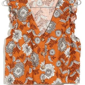 Madewell Camilla Rust Floral Tank
